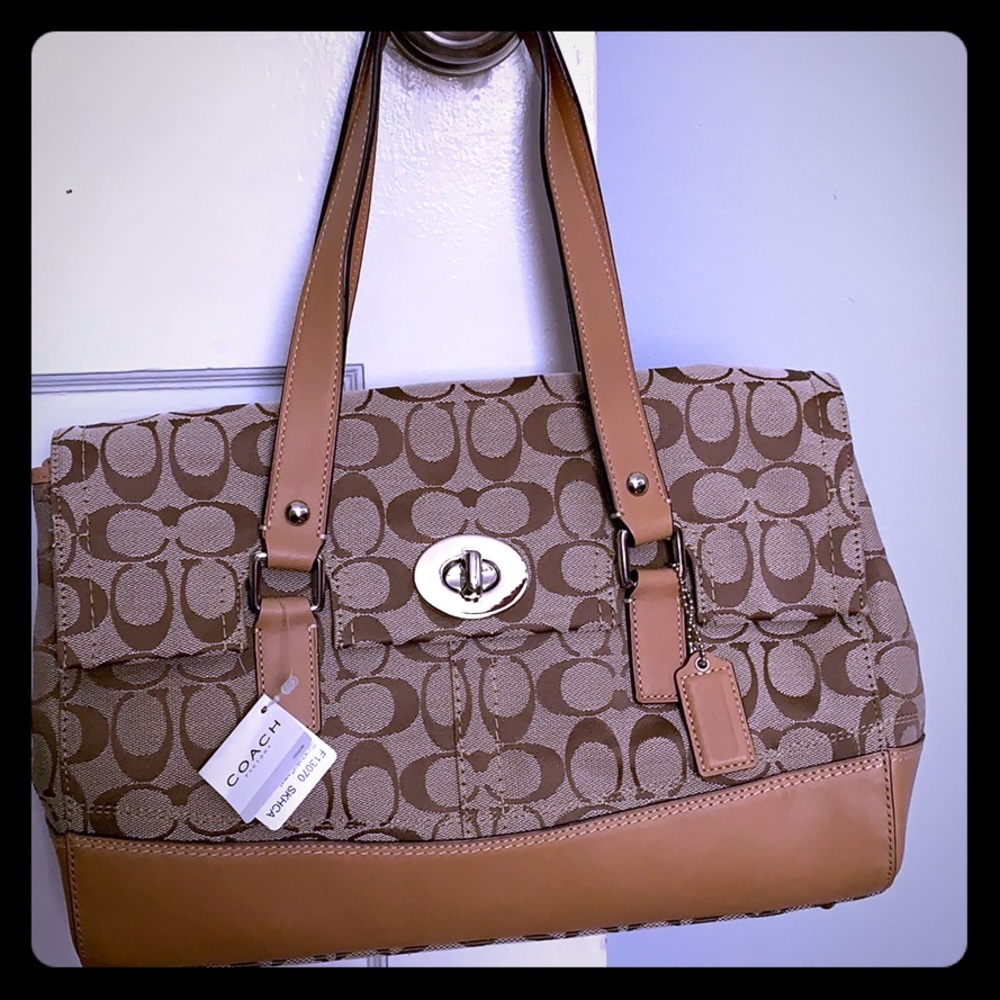 NWT Coach Signature Satchel